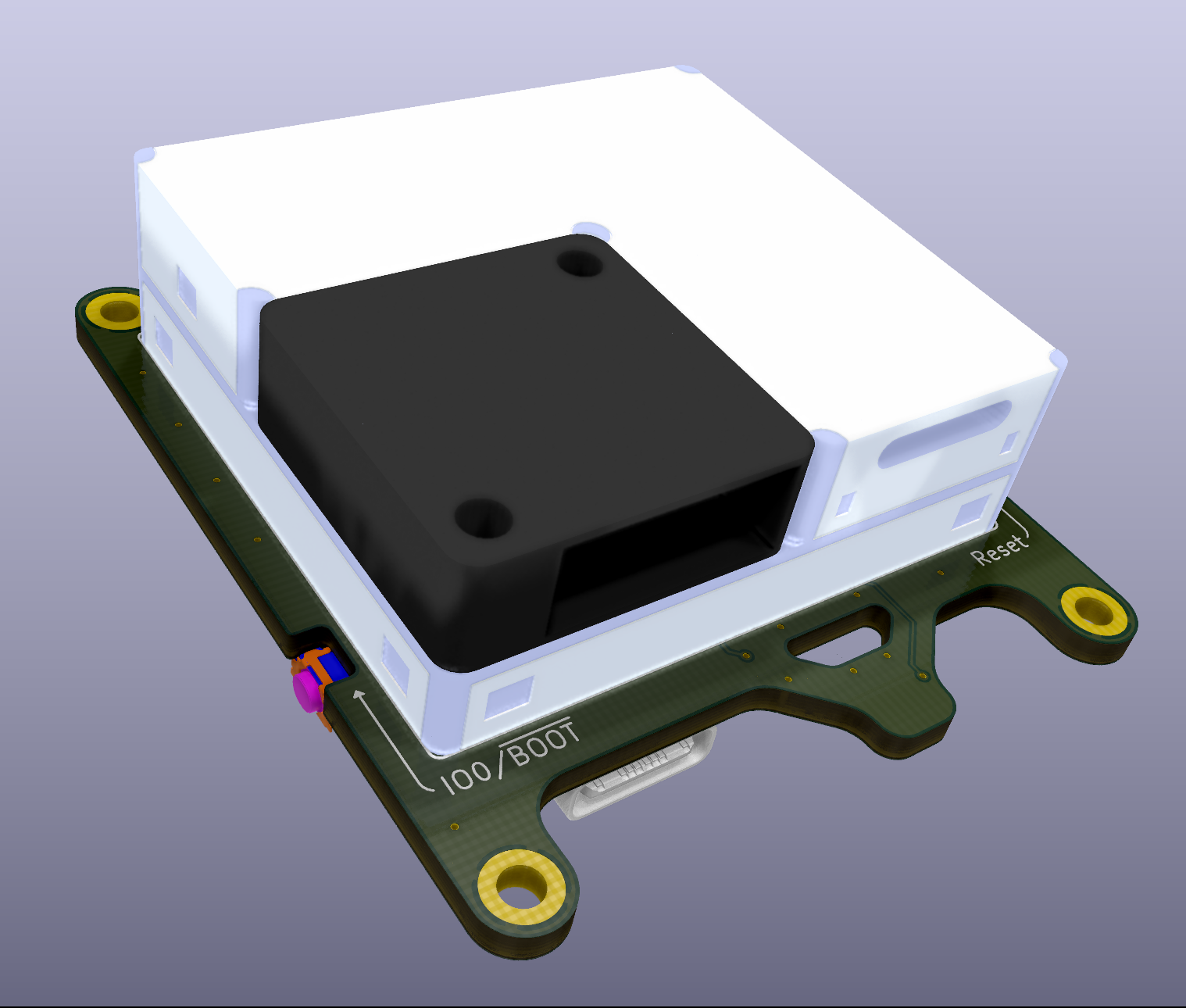 KiCad raytraced board render