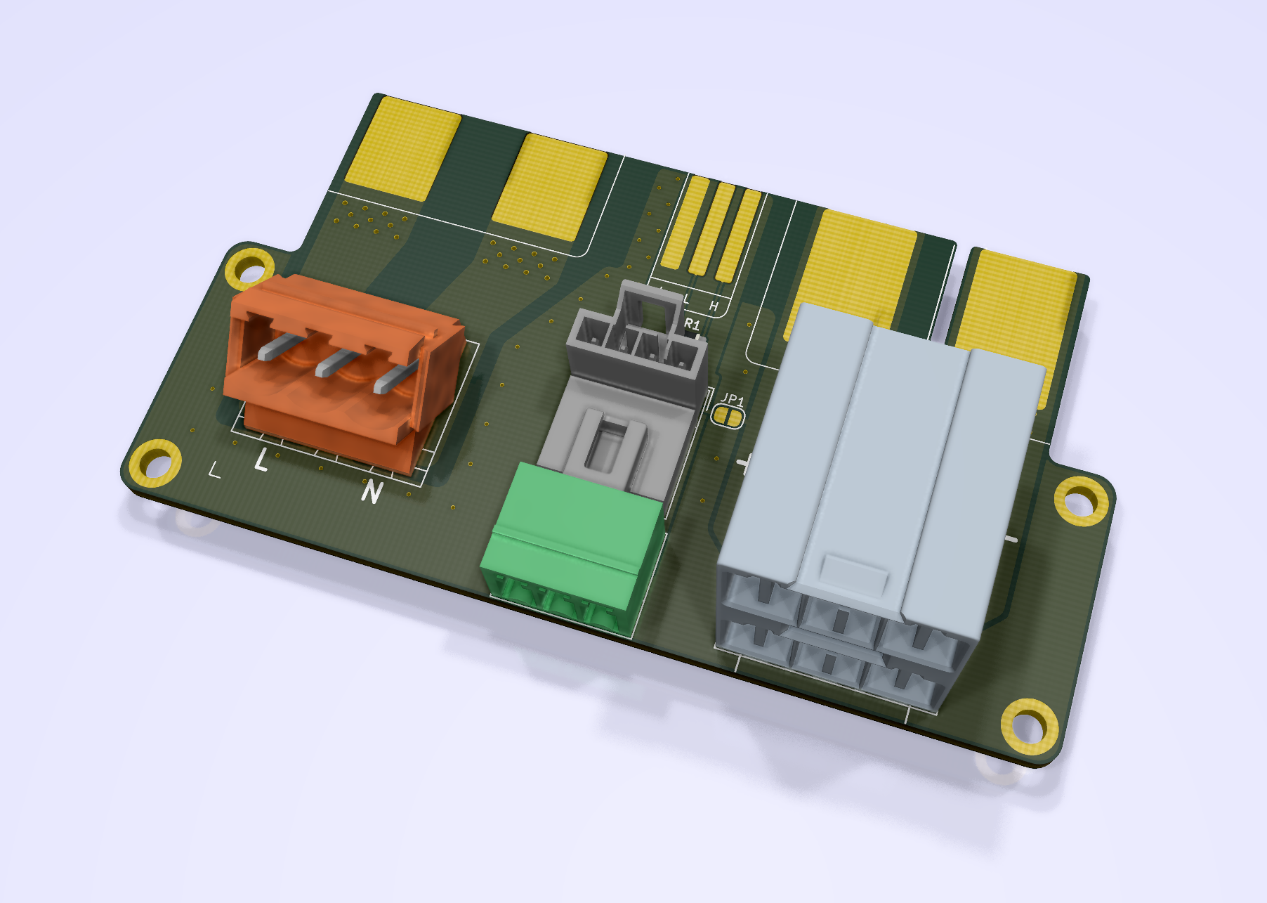 KiCad raytraced board render